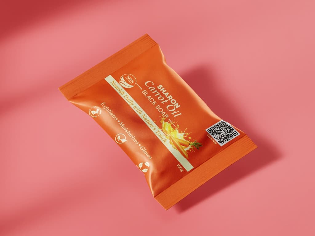 Sharon Carrot Oil Black Soap — Customized Labelled